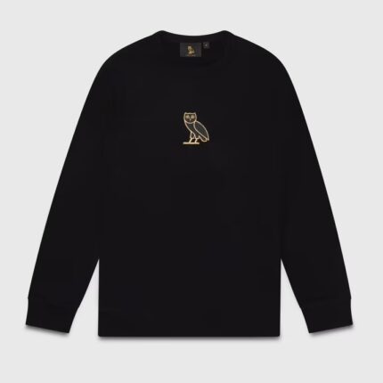 Classic Owl Crewneck Sweatshirt Black