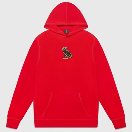 Classic Owl Hoodie Red
