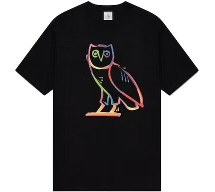 OVO Watercolour Owl T-Shirt – Black