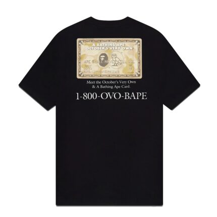 OVO x Bape Gold Card T-Shirt – Black