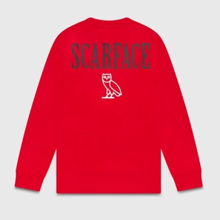 Ovo® x Scarface™ Crewneck Sweatshirt Red