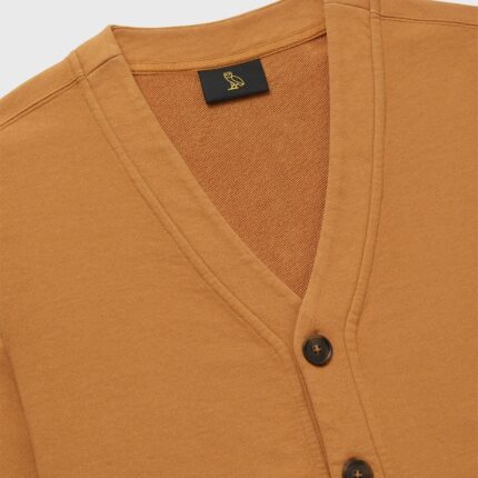 FRENCH TERRY CARDIGAN BROWN