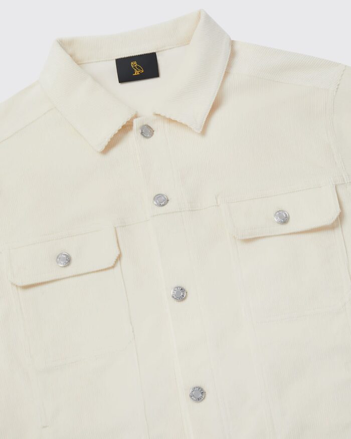 CORDUROY TRUCKER JACKET CREAM